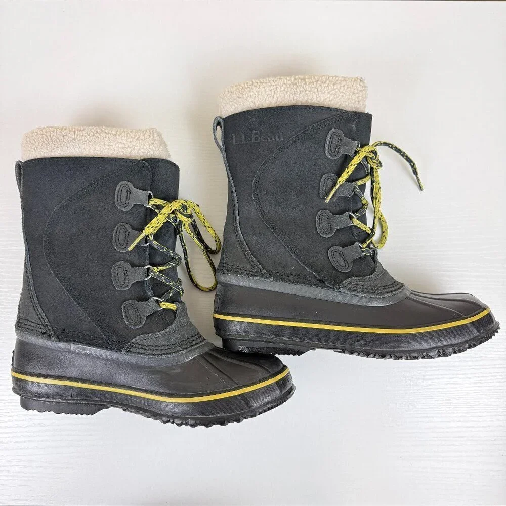 EUC L.L Bean Waterproof Insulated Lace Up Snow Boots